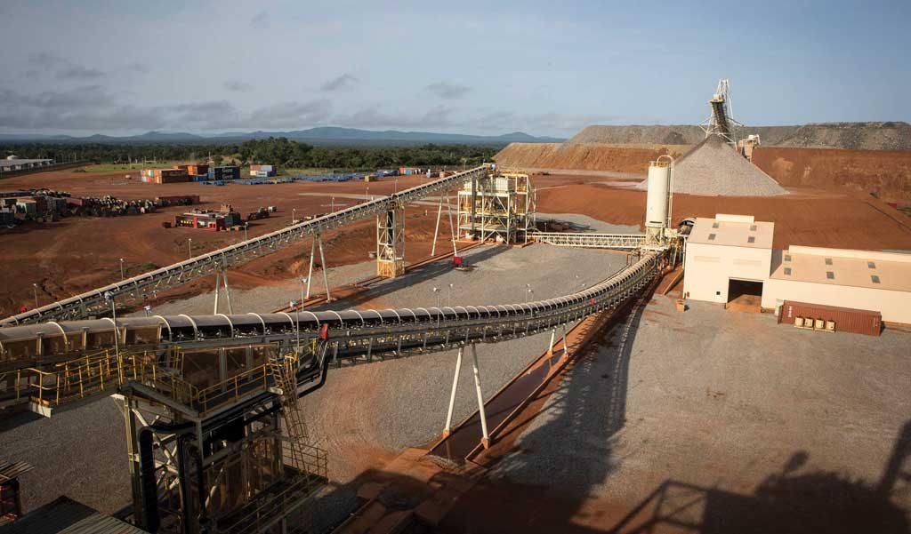 Ore-processing facilities at B2Gold’s Fekola gold mine, under construction in southwest Mali. Credit: B2Gold.