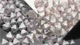 A parcel of rough diamonds from the Ekati mine near Lac de Gras.