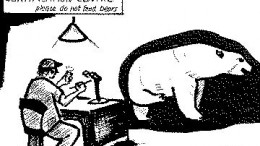 "Quit scratching, damn it, and stand still until I finish etching this diamond."