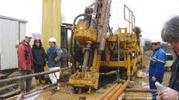 Drilling by Sargold Resources at the Furtei gold-copper property in Sardinia.