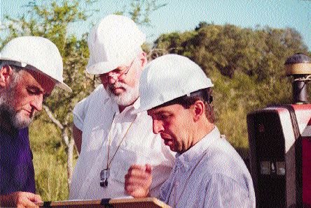 Examining data in the Minas de Corrrales district.