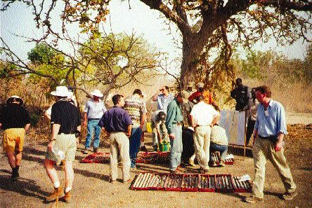 Mining analysts examine drill core at the Loulo gold deposit in western Mali. Randgold Resources has announced plans to mine Loulo and the neighbouring Yalea deposit.
