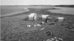 Golden Valley Mines' camp on Kenty Lake in Nunavik