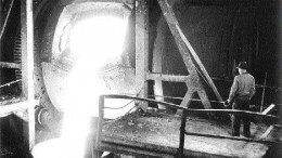 An undated scene from the Noranda smelter in Quebec.