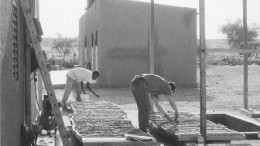 Work under way at the Taparko gold project in eastern Burkina Faso in 1998.