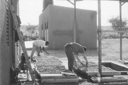 Work under way at the Taparko gold project in eastern Burkina Faso in 1998.