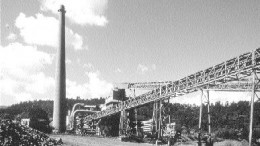 The stack of the 200 MW thermal power plant at the Falcondo ferronickel operation in the Dominican Republic, 20% of which is now owned by Swiss mining firm Xstrata.