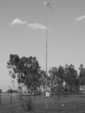 Establishing baseline environmental data at the mine site, using equipment such as this to build meteorolgical records, is an important part of environmental permitting.