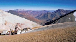 Drilling at Barrick Gold's Pascua-Lama gold project in the Andes.