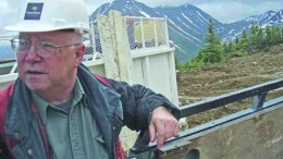 Columbia-Yukon Explorations' vice-president of exploration John Kowalchuk on a drill pad at the Storie molybdenum project, near Cassiar, B.C.