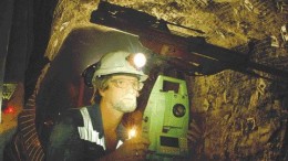 LIHIR GOLDUnderground mine surveyor Bob Don at the Ballarat gold mine, in Australia..