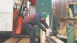 Drilling at Acadian Mining's Beaver Dam gold project in Nova Scotia. The company plans to spin off its gold assets into a new public company.