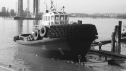 THE NUMAS WARRIOR BERTHING TUG WILL BE STATIONED IN PORT HARDY, B. C., TO ASSIST 80,000-TON CAPACITY PANAMAX CLASS BULK CARRIERS IN AND OUT OF THE SHIPLOADING BERTH AT POLARIS MINERALS' ORCA QUARRY. THESE FREIGHTERS TRANSPORT SAND AND GRAVEL FROM THE QUARRY ON NORTHERN VANCOUVER ISLAND TO READY-MIX CONCRETE CUSTOMERS IN SAN FRANCISCO AND HAWAII.