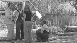 Geologists and drillers inspect core samples at Empire Mining's Bursa property, 120 km south of Istanbul, in Turkey. The company recently hit long, near-surface, copper-gold-molybdenum intercepts in five of the six holes drilled at the Karapinar target at Bursa.