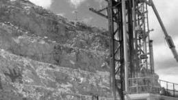 A production drill stands ready in the Granite pit at Taseko Mines' Gibraltar copper-molybdenum mine, 50 km north of Williams Lake, B. C.