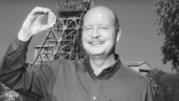 Johan Dippenaar, CEO of Petra Diamonds, holds a newly found 507-carat white diamond from his company's Cullinan Mine in South Africa. The stone is expected to rank among the 20 largest highquality rough diamonds ever discovered.