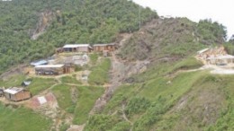The mining camp at Dorato Resources' Cordillera de Condor property in Peru.