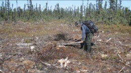 Exploring at Augyva Mining Resources' Duncan Lake iron ore project in the James Bay region of Quebec. Photo by Augyva Mining Resources
