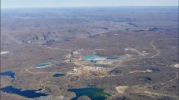 An aerial view of Minera Andes and Hochschild Mining's San Jose silver-gold mine in Santa Cruz province, Argentina. Photo by Minera Andes