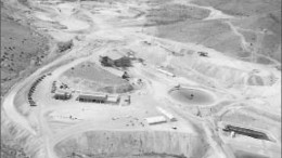 An aerial view of the facilities from past production at Themac Resources Group's Copper Flat project in New Mexico. Photo by Themac Resources Group