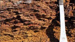 A gossan at Manson Creek Resources' Tell gold project in the Yukon. Photo by Manson Creek Resources