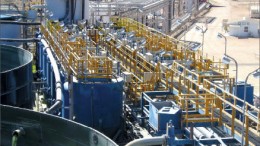 Facilities at Paladin Energy's Langer Heinrich uranium mine in Namibia's Namib desert, 80 km east of the seaport of Walvis Bay. Photo by Paladin Energy