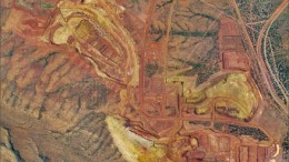 An aerial view of Hope Downs South iron orebody in Western Australia's Pilbara region, a joint venture between Gina Rinehart's Hancock Prospecting and Rio Tinto. Photo by Hancock Prospecting