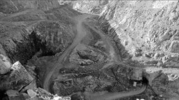 An open pit at Gold-Ore Resources' Bjorkdal gold mine 750 km north of Stockholm, Sweden. Photo by Ian Bickis