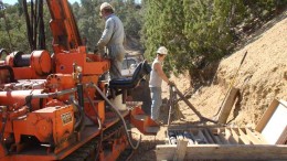 Drillers at American Vanadium's Gibellini vanadium project in Nevada. By American Vanadium.