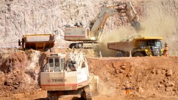 Workers at Nevsun's Bisha mine in Eritrea. Source: Nevsun Resources