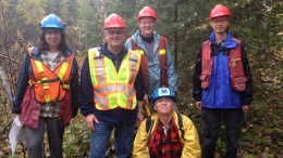From left to right: Mary Stalker, Project Manager; Roger Walsh, President; Pat Pope, Consulting Geologist; Gary Wong, Consulting Geologist; and Dave Gliddon, Consulting Geologist. Source: Rapier Gold