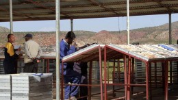 The core handling facility at Sunridge Gold's Asmara project in Eritrea. Credit:  Sunridge Gold