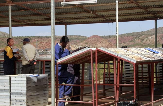 The core handling facility at Sunridge Gold's Asmara project in Eritrea. Credit: Sunridge Gold
