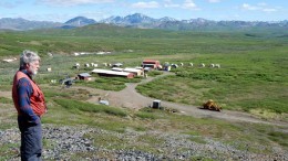 Joe Britton, Zazu Metals' vice-president of exploration, at the Lik zinc project in northwestern Alaska. Credit: Zazu Metals