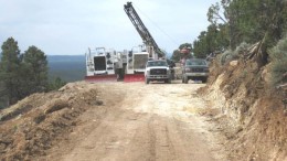 A drill site at TriMetals Mining's Gold Springs gold project, which straddles the Nevada-Utah border. Credit: TriMetals Mining