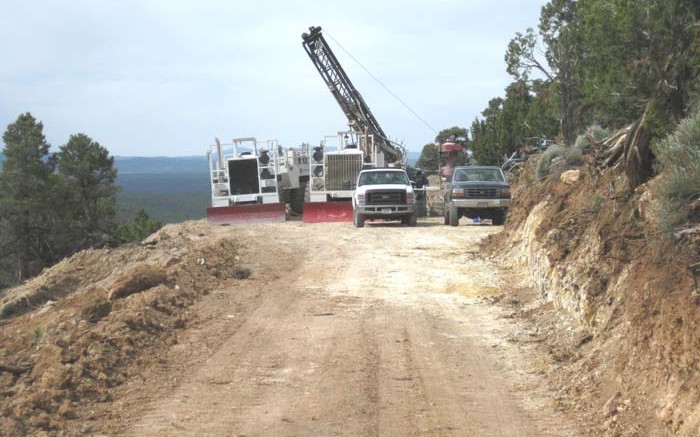 A drill site at TriMetals Mining's Gold Springs gold project, which straddles the Nevada-Utah border. Credit: TriMetals Mining