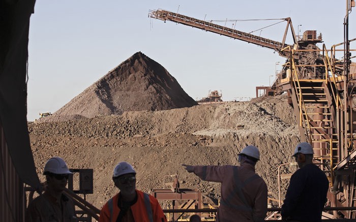 Construction at BHP's Olympic Dam copper-gold-uranium project in South Australia. Credit: BHP Billiton