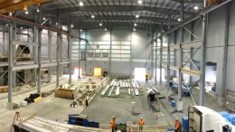 The interior of the mill building under construction in August at Rubicon Minerals' Phoenix gold mine project in Ontario's Red Lake camp. Credit: Rubicon Minerals