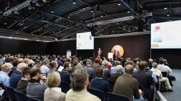 Zimtu Capital president Dave Hodge addresses attendees at the International Precious Metals and Commodities Show in Munich, Germany, in November.  Credit: ZTP