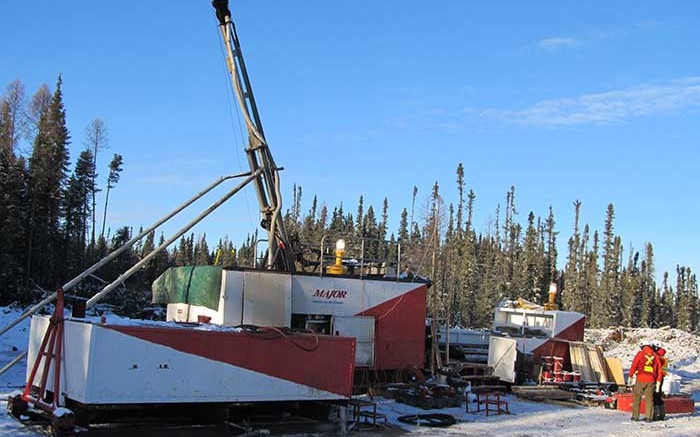 A drill site at Foran Mining's McIlvenna Bay zinc-copper-gold-silver project in Saskatchewan's Hanson Lake camp. Credit: Foran Mining