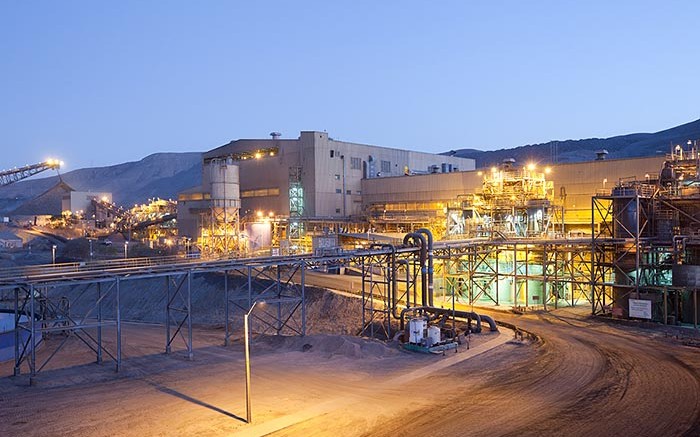The processing plant at Lundin Mining's 80%-owned Candelaria copper mine in northern Chile's Atacama province. Credit: Lundin Mining