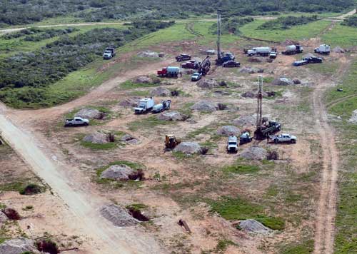 Construction at Uranium Energy's Palangana uranium project in South Texas. Source: Uranium Energy Corp.