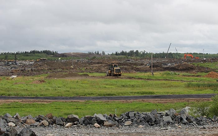New Gold's Rainy River gold mine under construction 65 km northwest of Fort Frances, Ontario. Source: New Gold