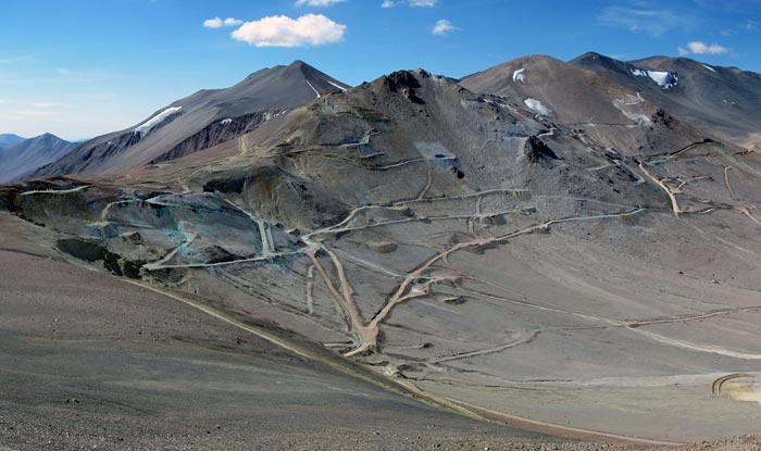 NGEx Resources' Filo del Sol silver-copper-gold exploration project in western Argentina's San Juan province, 140 km southeast of the city of Copiapo, Chile.Credit: NGEx Resources