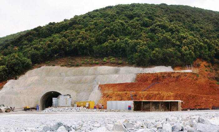 The main access portal at Eldorado Gold's Olympias gold-silver-lead-zinc mine in northern Greece. Credit: Eldorado Gold
