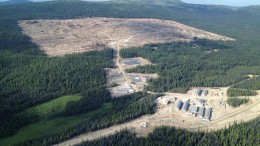 An aerial view of the Blackwater gold project in British Columbia. Credit: New Gold