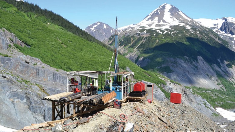 A drill site at Seabridge Gold’s KSM gold-copper project, 65 km northwest of Stewart, British Columbia. Credit: Seabridge Gold