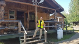 Goldcorp's executive vice-president of corporate affairs and sustainability, Brent Bergeron, at Goldcorp's newly acquired Coffee gold project in the Yukon. Photo by Matthew Keevil.