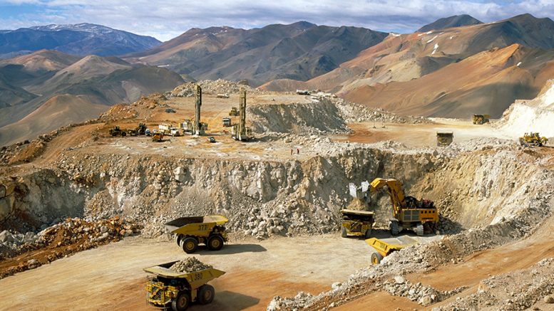 Mining activity at Barrick Gold's Veladero gold mine in Argentina. Credit: Barrick Gold