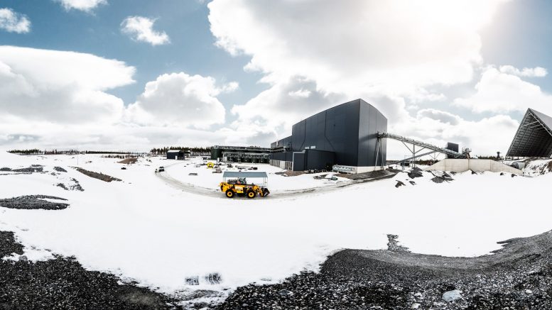 The snow covered Laiva gold mine in Finland. Credit: Firesteel.